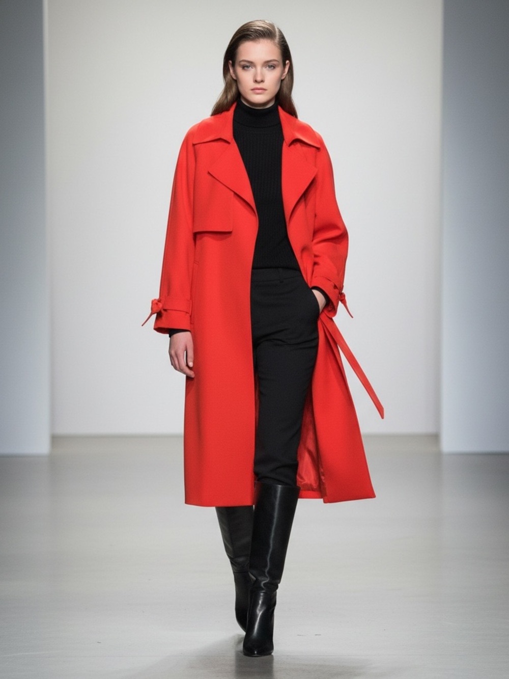 H&M Women's Orange Trench Coat New - Picture 1 of 11